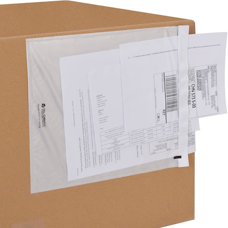Global Industrial Packing List Envelopes, 12L x 10W, Clear, 500PK 354709